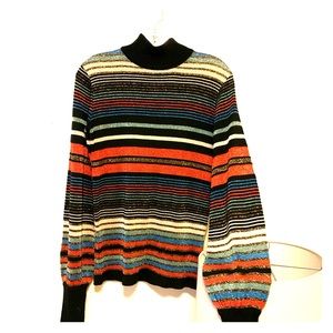 Vintage acrylic mock turtleneck blouse